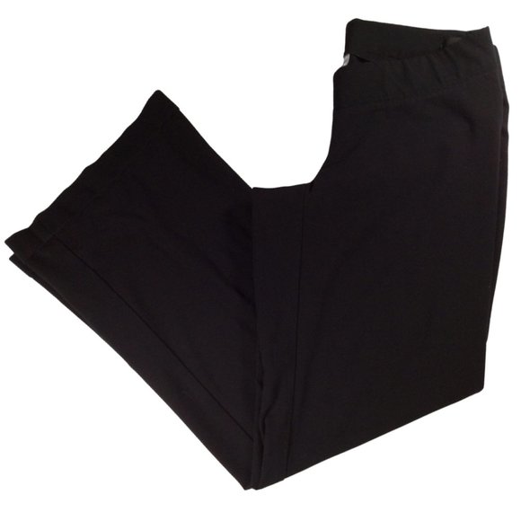 Black Wide Leg Cuffed Dress Pant - Picture 1 of 2